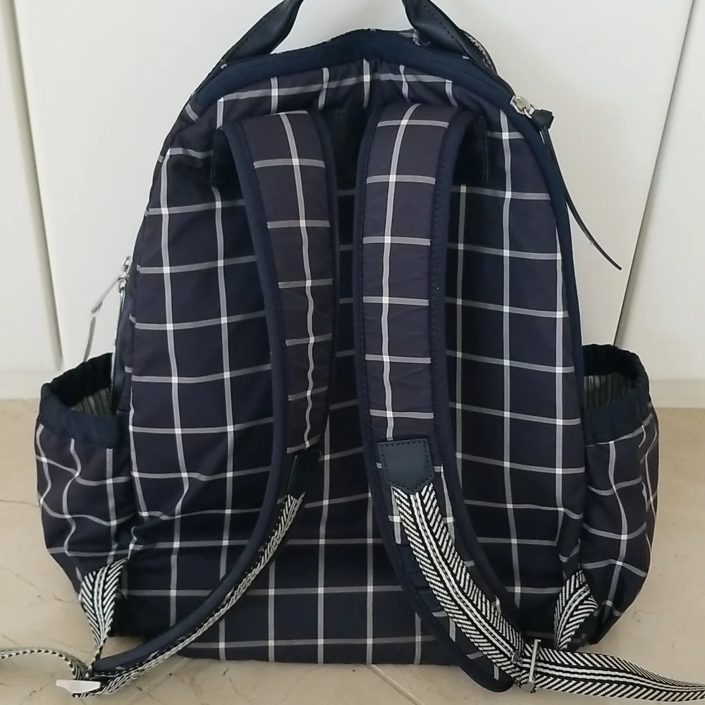Lululemon Back to Class Backpack In Pacfic Check Inkwell Ghost